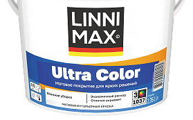 Краска водно-дисперсионная для стен, потолков и обоев Linnimax Ultra Color матовая, база 3